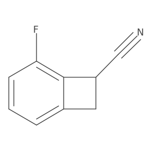 5-Fluorobicyclo[4.2.0]octa-1(6),2,4-triene-7-carbonitrile结构式