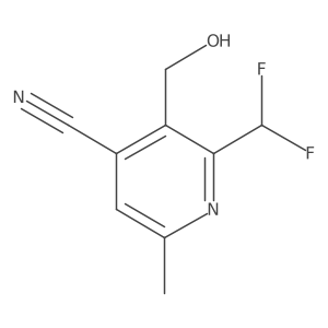 4-Cyano-2-(difluoromethyl)-6-methylpyridine-3-methanol Structure