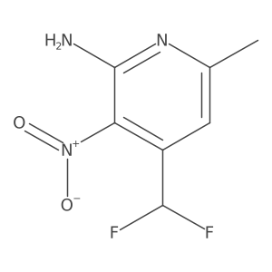 4-(Difluoromethyl)-6-methyl-3-nitropyridin-2-amine Structure