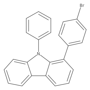 1-(4-Bromophenyl)-9-phenyl-9H-carbazole结构式