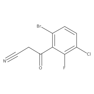 6-Bromo-3-chloro-2-fluorobenzoylacetonitrile Structure