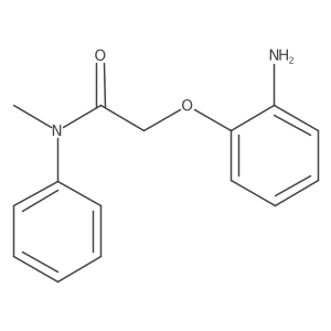 2-(2-Aminophenoxy)-N-methyl-N-phenylacetamide结构式
