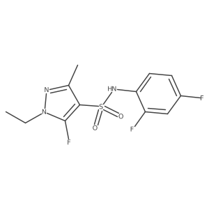 N-(2,4-Difluorophenyl)-1-ethyl-5-fluoro-3-methyl-1H-pyrazole-4-sulfonamide Structure