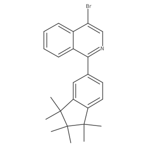 4-Bromo-1-(2,3-dihydro-1,1,2,2,3,3-hexamethyl-1h-inden-5-yl)isoquinoline Structure