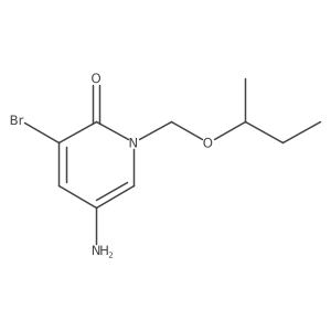 5-Amino-3-bromo-1-[(butan-2-yloxy)methyl]-1,2-dihydropyridin-2-one结构式