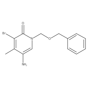 5-Amino-1-[(benzyloxy)methyl]-3-bromo-4-methyl-1,2-dihydropyridin-2-one Structure