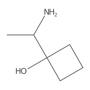 1-(1-Aminoethyl)cyclobutan-1-ol结构式