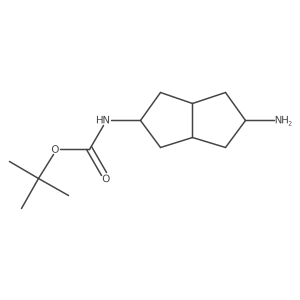(5-Amino-octahydro-pentalen-2-yl)-carbamic acid tert-butyl ester Structure
