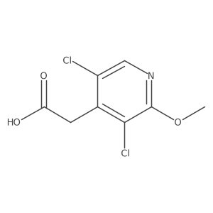 3,5-Dichloro-2-methoxy-4-pyridineacetic acid Structure