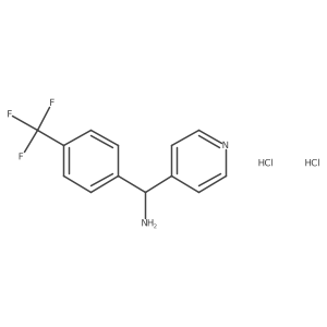 Pyridin-4-yl(4-(trifluoromethyl)phenyl)methanamine dihydrochloride Structure