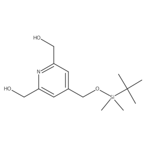 [4-[[Tert-butyl(dimethyl)silyl]oxymethyl]-6-(hydroxymethyl)pyridin-2-yl]methanol结构式