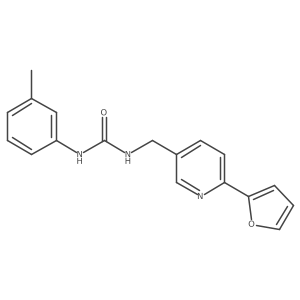 1-((6-(Furan-2-yl)pyridin-3-yl)methyl)-3-(m-tolyl)urea Structure