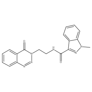 1-methyl-N-(2-(4-oxobenzo[d][1,2,3]triazin-3(4H)-yl)ethyl)-1H-indazole-3-carboxamide Structure