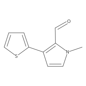 1-Methyl-3-(thiophen-2-yl)-1H-pyrrole-2-carbaldehyde Structure