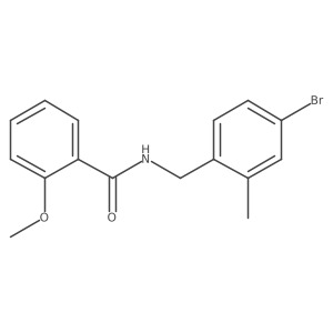 N-(4-bromo-2-methylbenzyl)-2-methoxybenzamide结构式