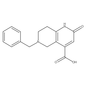 6-Benzyl-2-hydroxy-5,6,7,8-tetrahydro-1,6-naphthyridine-4-carboxylic acid结构式