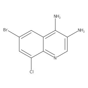 6-Bromo-8-chloroquinoline-3,4-diamine Structure