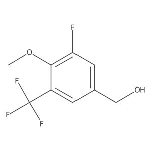 5-Fluoro-4-methoxy-3-(trifluoromethyl)benzyl alcohol结构式