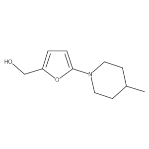 (5-(4-Methylpiperidin-1-yl)furan-2-yl)methanol Structure