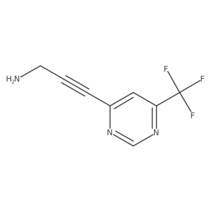 3-[6-(Trifluoromethyl)pyrimidin-4-yl]prop-2-yn-1-amine Structure