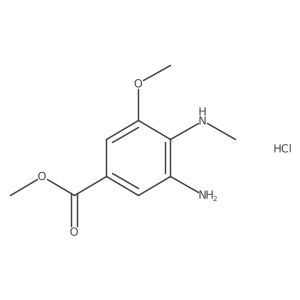 Methyl 3-amino-5-methoxy-4-(methylamino)benzoate hydrochloride结构式