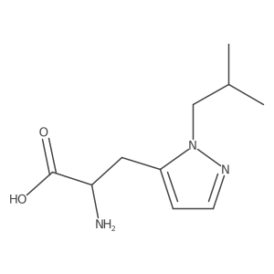 2-amino-3-[1-(2-methylpropyl)-1H-pyrazol-5-yl]propanoic acid Structure