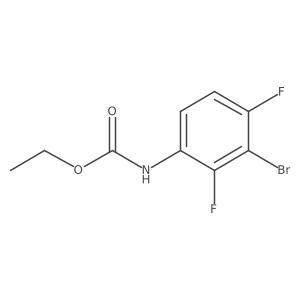 Ethyl (3-bromo-2,4-difluorophenyl)carbamate结构式