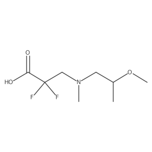 2,2-Difluoro-3-[(2-methoxypropyl)(methyl)amino]propanoic acid Structure