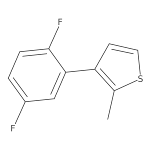 3-(2,5-Difluorophenyl)-2-methylthiophene Structure