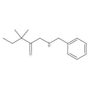 1-(Benzylamino)-3,3-dimethylpentan-2-one结构式