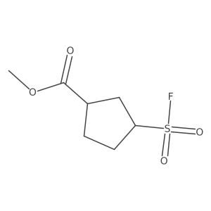 rac-methyl (1R,3S)-3-(fluorosulfonyl)cyclopentane-1-carboxylate Structure