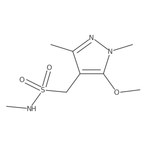 1-(5-methoxy-1,3-dimethyl-1H-pyrazol-4-yl)-N-methylmethanesulfonamide Structure