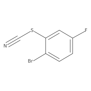 2-Bromo-5-fluorophenylthiocyanate结构式