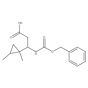 3-{[(Benzyloxy)carbonyl]amino}-3-(1,2-dimethylcyclopropyl)propanoic acid结构式