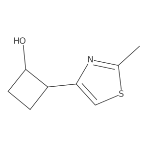 2-(2-Methyl-1,3-thiazol-4-yl)cyclobutan-1-ol Structure