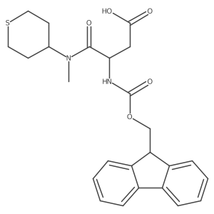 3-({[(9H-fluoren-9-yl)methoxy]carbonyl}amino)-3-[methyl(thian-4-yl)carbamoyl]propanoic acid Structure