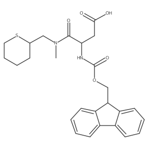 3-({[(9H-fluoren-9-yl)methoxy]carbonyl}amino)-3-{methyl[(thian-2-yl)methyl]carbamoyl}propanoic acid Structure