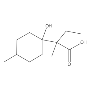2-(1-Hydroxy-4-methylcyclohexyl)-2-methylbutanoic acid Structure