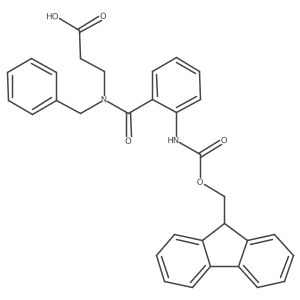 3-{N-benzyl-1-[2-({[(9H-fluoren-9-yl)methoxy]carbonyl}amino)phenyl]formamido}propanoic acid Structure