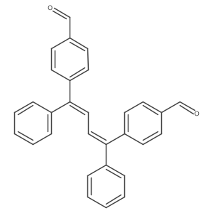 4,4'-((1Z,3Z)-1,4-Diphenylbuta-1,3-diene-1,4-diyl)dibenzaldehyde结构式