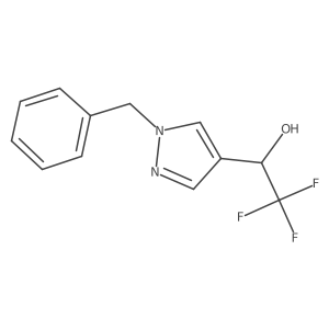 (1S)-1-(1-benzyl-1H-pyrazol-4-yl)-2,2,2-trifluoroethan-1-ol Structure