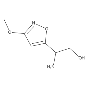 (2R)-2-amino-2-(3-methoxy-1,2-oxazol-5-yl)ethan-1-ol结构式