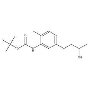 tert-butyl N-{5-[(3R)-3-hydroxybutyl]-2-methylphenyl}carbamate结构式