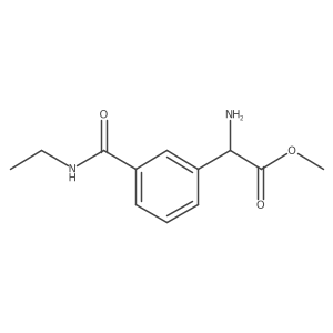 Methyl 2-amino-2-[3-(ethylcarbamoyl)phenyl]acetate结构式