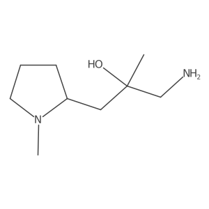 1-Amino-2-methyl-3-(1-methylpyrrolidin-2-yl)propan-2-ol Structure