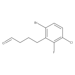 4-(6-Bromo-3-chloro-2-fluorophenyl)butanal Structure