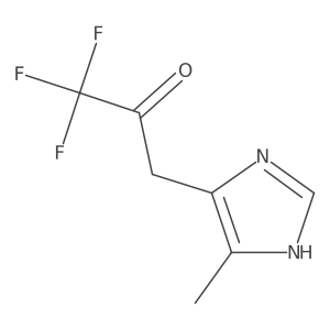 1,1,1-trifluoro-3-(4-methyl-1H-imidazol-5-yl)propan-2-one Structure