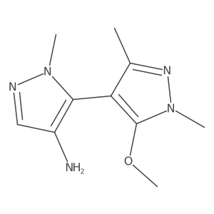 5-(5-methoxy-1,3-dimethyl-1H-pyrazol-4-yl)-1-methyl-1H-pyrazol-4-amine结构式