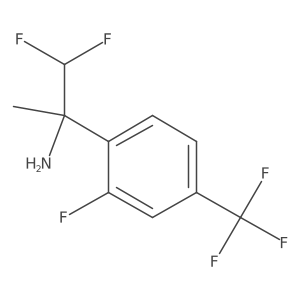 1,1-Difluoro-2-[2-fluoro-4-(trifluoromethyl)phenyl]propan-2-amine Structure