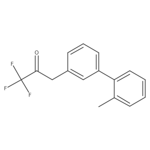 1,1,1-Trifluoro-3-[3-(2-methylphenyl)phenyl]propan-2-one结构式